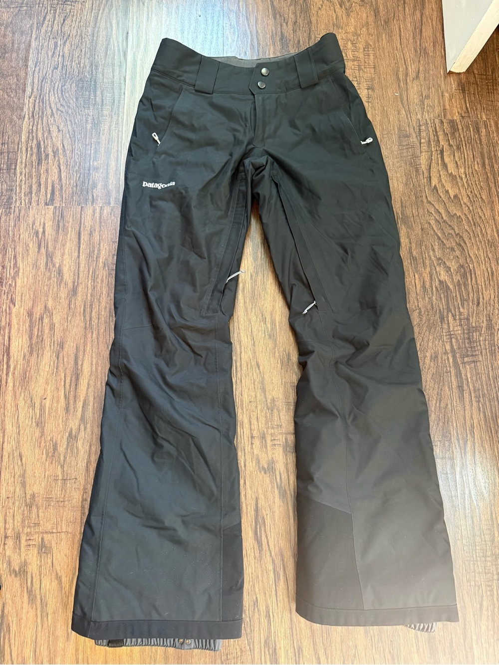 Patagonia Black Insulated Snowbelle Waterproof Ski Snowboard Pants H2No XS